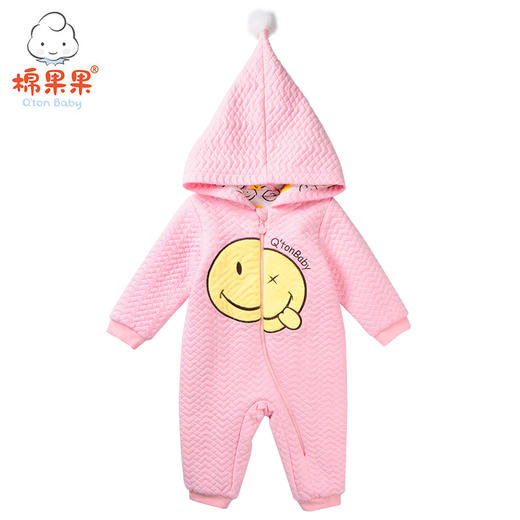 棉果果秋冬季女童涤包氨空气层对开连体衣连身衣哈衣M422722618683 商品图0