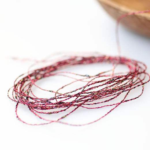 Hamanaka日本进口毛线金银丝结子线不明显段染手工编织钩针蕾丝线 商品图1
