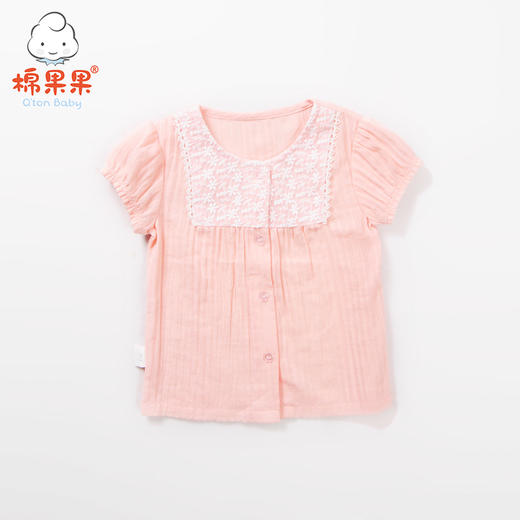 棉果果夏季女童短袖衬衫M222153218301 商品图4