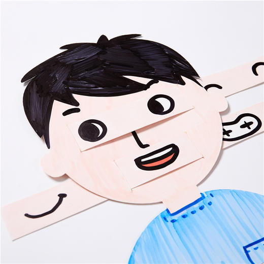 美可父亲节手工diy儿童爸爸的表情设计制作材料包幼儿园创意礼物 商品图5