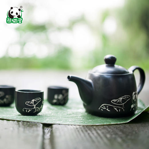 熊猫屋PANDAHOUSE 茶缘手执壶套装  送纸袋 商品图0