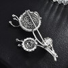 YZ-新款气质高档锆石蒲公英胸针女时尚大衣胸花西服配饰 商品缩略图3