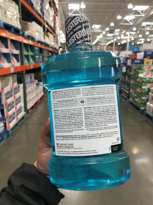 Listerine/李施德林全能强效漱口水 除口臭异味祛牙渍清新口气劲爽冰蓝型（1500ml/大瓶）防蛀漱口液祛除牙渍清新口气 温哥华直邮 商品图1