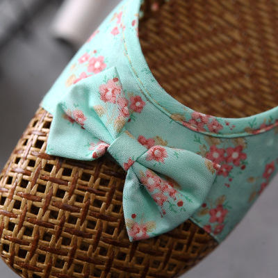 夏季亚草情侣凉拖鞋男家居室内防滑厚底地板亚麻拖鞋 商品图5