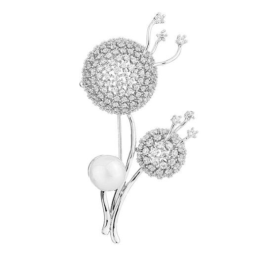 YZ-新款气质高档锆石蒲公英胸针女时尚大衣胸花西服配饰 商品图4