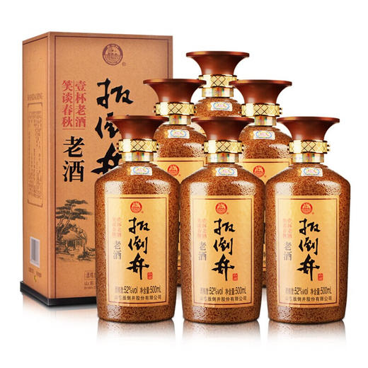【推荐】52°扳倒井 老酒500ml*6瓶 礼盒白酒整箱 口感浓香型 商品图1