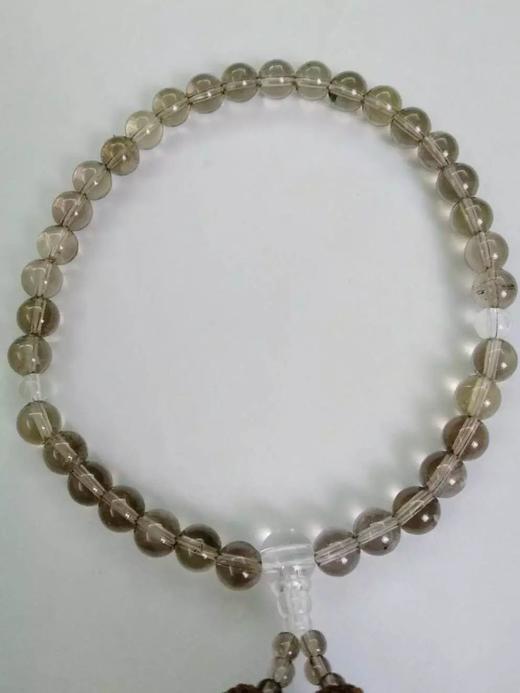 茶晶圆珠手持念珠串， 顺丰包邮 商品图0