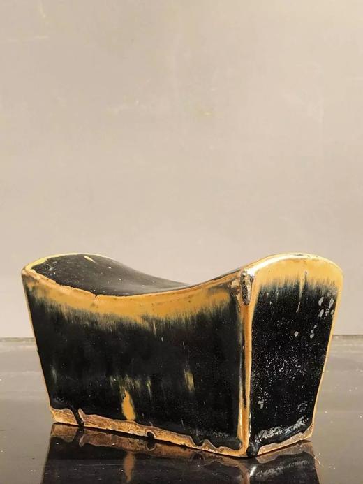 黑釉元宝形老瓷枕 顺丰包邮 商品图0