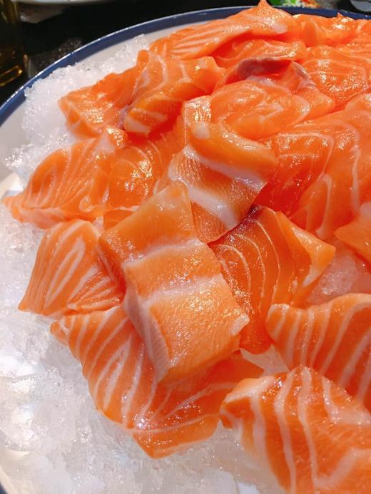 丹麦皇冠三文鱼法罗群岛冰鲜三文鱼1斤中段去皮净重75两左右江浙沪