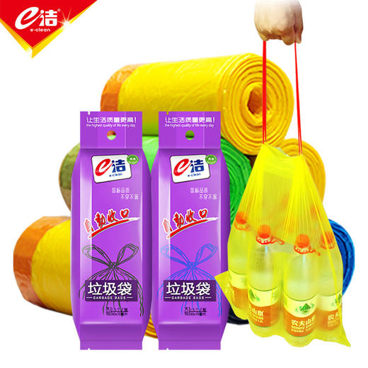 DT104550-18-加厚自动收口手提抽绳家用厨房塑料袋 商品图3