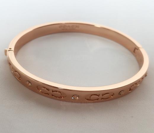 特价coach蔻驰经典logo手镯金色玫瑰金可选温哥华直邮
