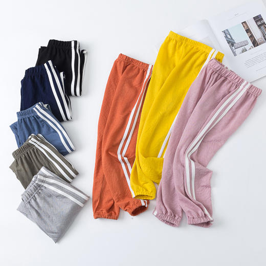 【宝宝冰丝防蚊裤】夏季新款婴儿宝宝棉麻防蚊裤透气柔软舒适宽松灯笼裤 商品图1