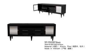NS家居nsfurniture客厅进口实木电视柜NSCB-MC-RW09R