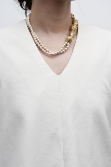 monshiro 郁金香造型短款珍珠项链 商品图1