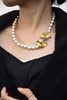 monshiro 银杏叶装饰短款珍珠项链 商品缩略图1