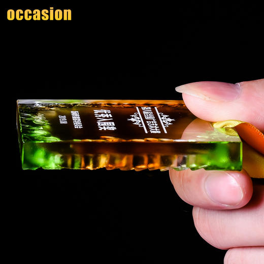 创意琉璃橄榄枝挂牌定制定做艺术马拉松比赛运动会荣誉奖牌制作 商品图4