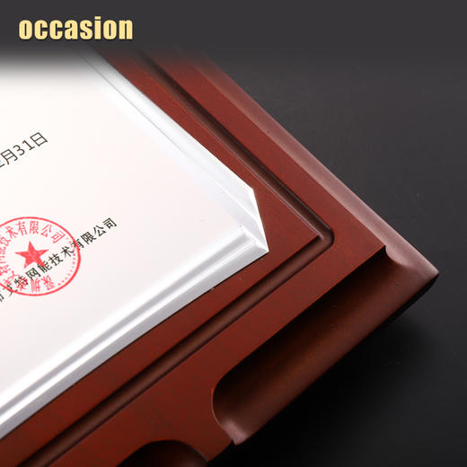 奖牌定制定做金属授权牌加盟商木托牌匾铜牌高档聘书荣誉证书制作 商品图4
