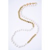 MONSHIRO 金珠造型装饰长款珍珠项链 商品缩略图0