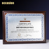 木质奖牌定制定做连心纹铜牌金属木托授权牌荣誉证书加盟代理牌匾 商品缩略图1