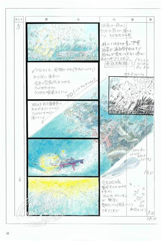 【中商原版】悬崖上的金鱼姬 艺术书 宫崎骏 日文原版 ジ アート オブ 崖の上のポニョ THE ART OF Ponyo on the Cliff ジブリTHE ARTシリーズ 商品图3