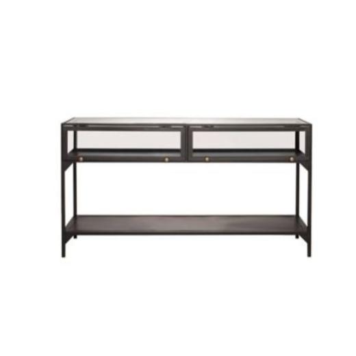 NS家居 nsfurniture    客厅 进口铁艺玻璃玄关桌NSST-4HCBM3 商品图0