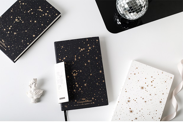 三年二班创意星空方背布面本学生笔记本记事本简约文艺手帐本z