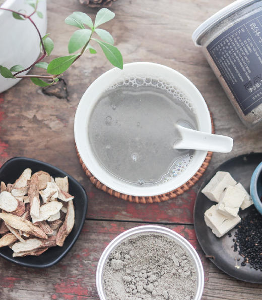 茯苓山药粉 | 口感香醇微甜。焦作产区怀山药。茯苓红枣黑芝麻磨粉配比。 商品图0