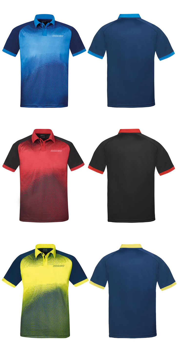 donic多尼克83691 翻领 乒乓球服 短袖 t恤 上衣 国球汇