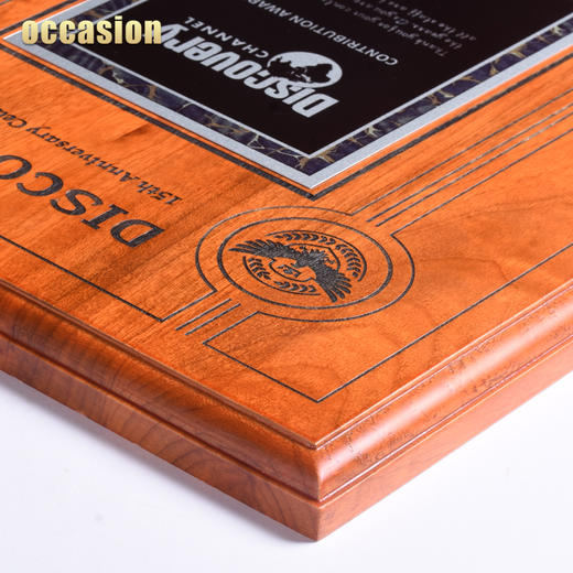 实木高档创意奖牌定制定做荣誉证书金属牌匾加盟代理授权牌制作 商品图3