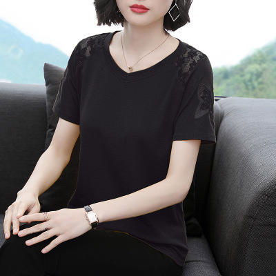 YH -662335 t恤女短袖宽松女士体恤新款2019 商品图2