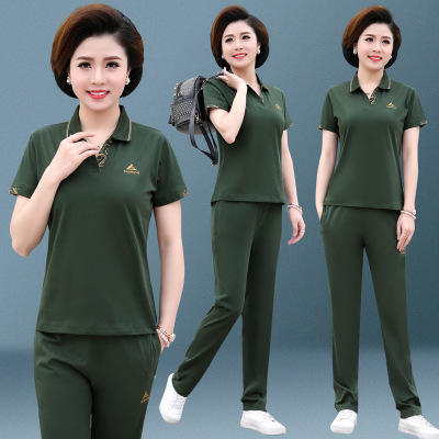 SP-191Y8808运动套装大码短袖T恤休闲妈妈装【限价】 商品图7