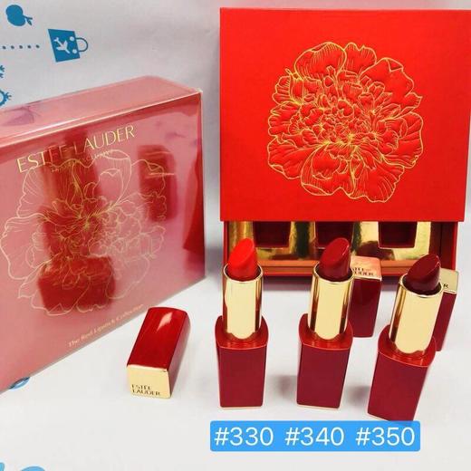 雅诗兰黛 限量红色口红唇膏三件330/340/350（442719） 商品图0