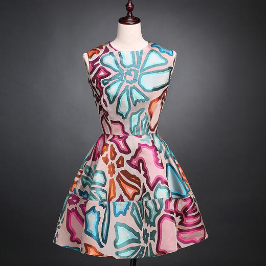 SAINTJOY/上久楷 宋锦女式连衣裙 绿色(勿拍 仅订制） SWS5357 商品图0