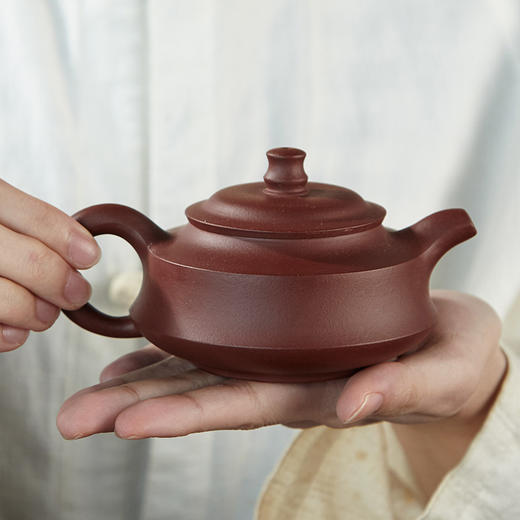 郭建平丨原矿紫泥 「汉竹」宜兴紫砂壶 约160ml 配礼盒与证书