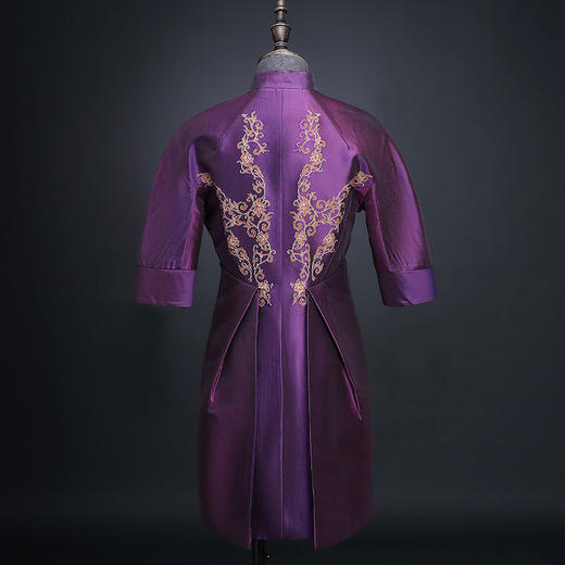 SAINTJOY/上久楷  宋锦礼服 紫罗兰 SWW41209-1(勿拍 仅订制） 商品图1