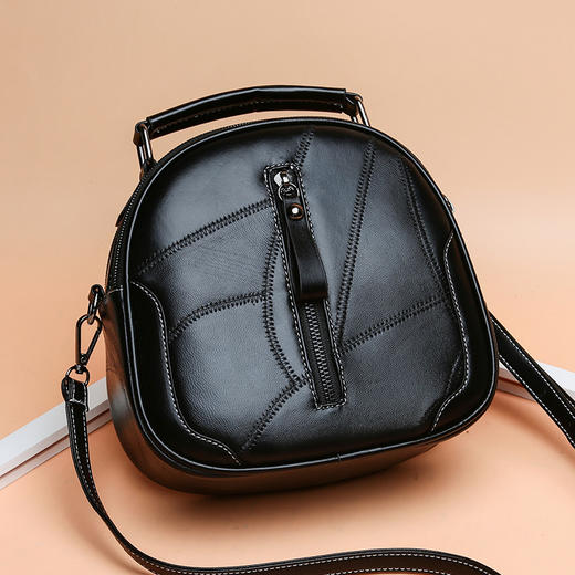 JR-8072新款韩版可爱真皮贝壳羊皮纯色单肩包 TZW 商品图1