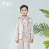 非质量问题不退换哦~pureshare蓬纱馆 男童时尚洋气粉色西装短裤套装夏花童礼服演出服-粉色西装 商品缩略图4