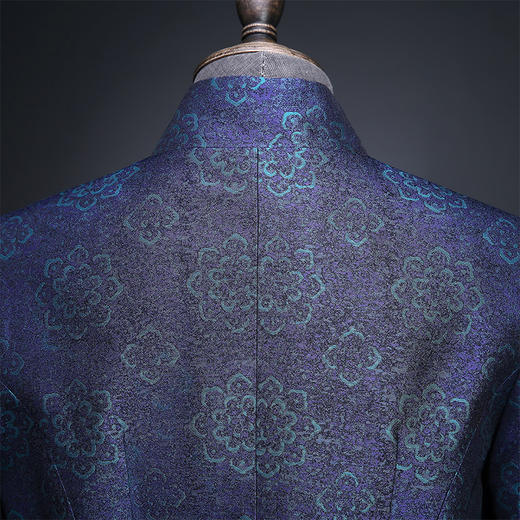 saintjoy上久楷宋锦女式风衣藏青sww5512仅展示勿拍