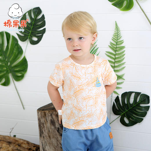棉果果夏季男童套头T恤M212140218285 商品图1