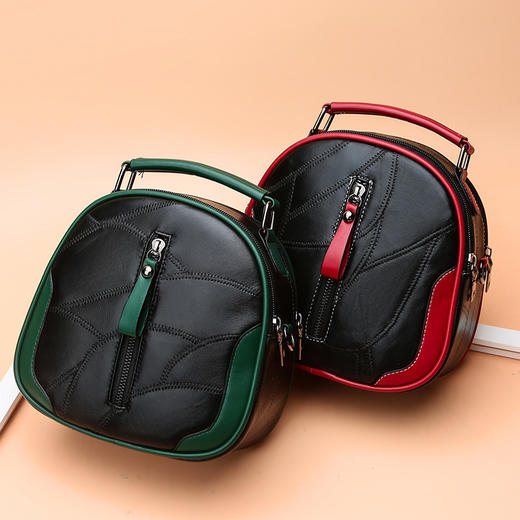 JR-8072新款韩版可爱真皮贝壳羊皮纯色单肩包 TZW 商品图0