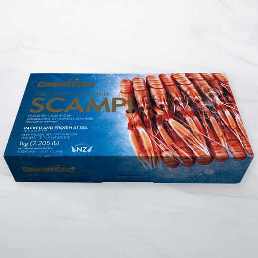 【新西兰进口-深海鳌虾 2kg/盒 3盒/箱】【NZ-Scampi packed and frozen at sea 2kg/box 3boxes/case】 商品图1