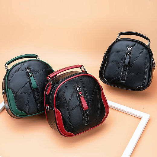 JR-8072新款韩版可爱真皮贝壳羊皮纯色单肩包 TZW 商品图3