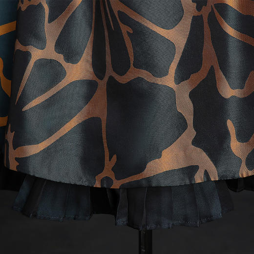 SAINTJOY/上久楷 宋锦连衣裙 金色 SWS5335(勿拍 仅订制） 商品图4