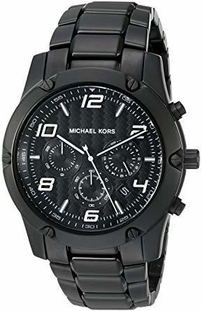 国内现货   MICHAEL KORS/MK Caine黑色Stain 计时 男款手表 商品图4