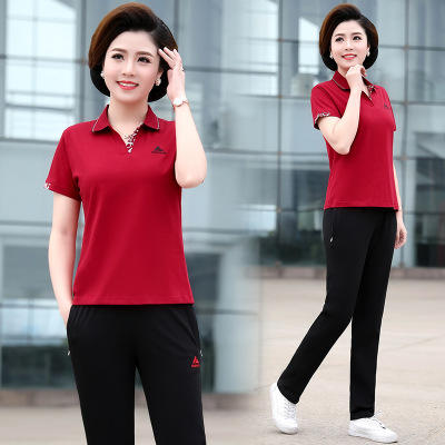 SP-191Y8808运动套装大码短袖T恤休闲妈妈装【限价】 商品图6