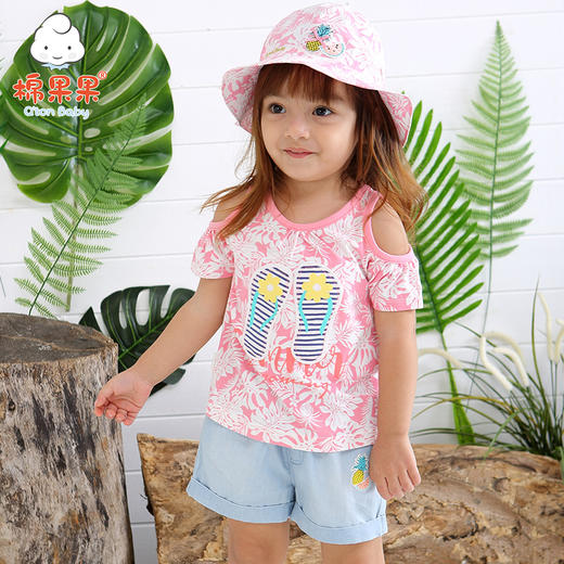 棉果果夏季女童套头T恤M222140218269 商品图0