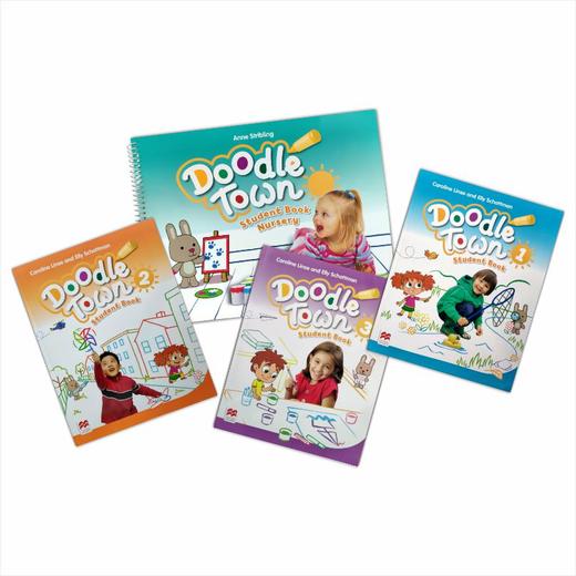 麦克米伦幼儿英语Doodle town N/1/2/3教材 涂鸦小镇 原版进口 商品图0