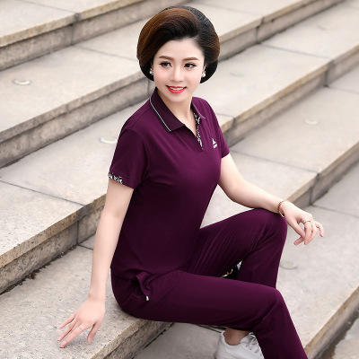 SP-191Y8808运动套装大码短袖T恤休闲妈妈装【限价】 商品图5