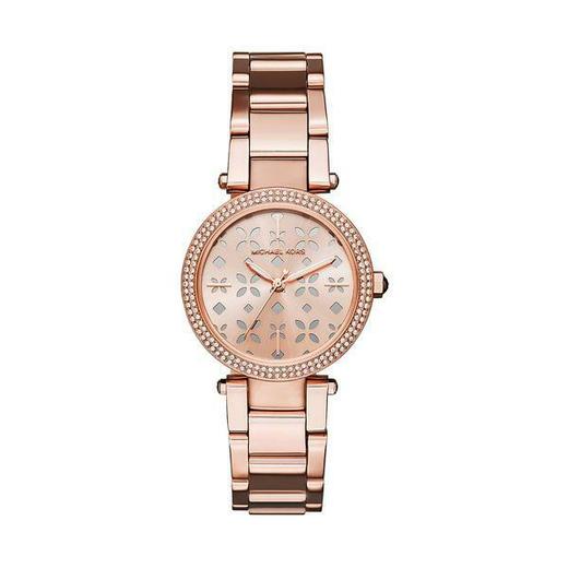 国内现货  MICHAEL KORS/MK 玫瑰金 镂空花朵女表手表33mm表盘 商品图2