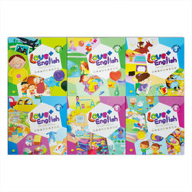 台湾幼儿英语 love+english1/2/3/4/5/6教材点读版幼儿园启蒙教材